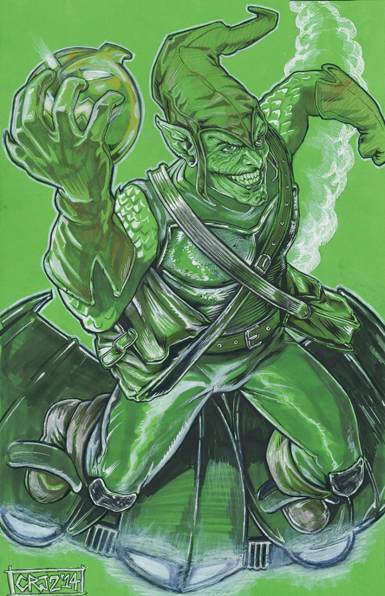 Green Goblin fan art by Craig Johnson II.